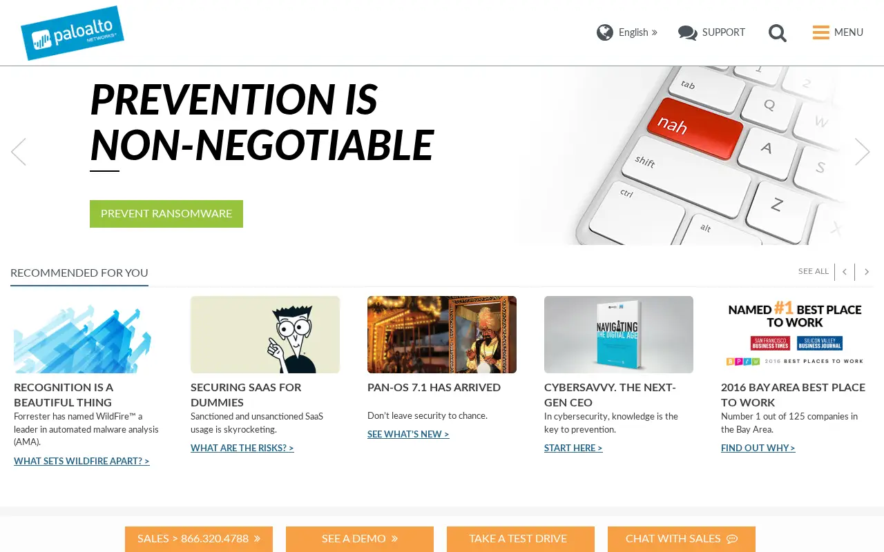 paloaltonetworks.com in 2016