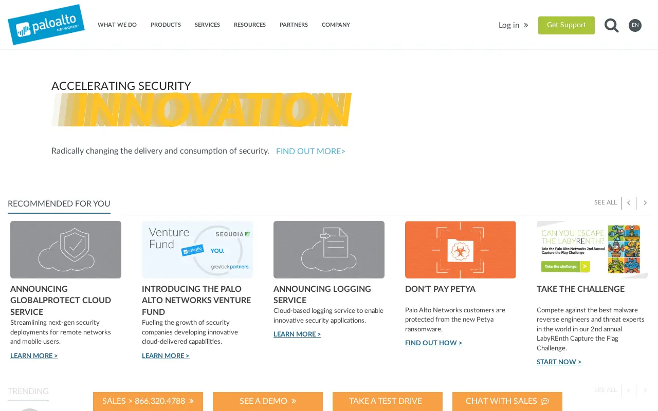 paloaltonetworks.com in 2017