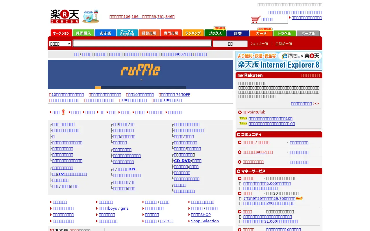 rakuten.co.jp in 2010