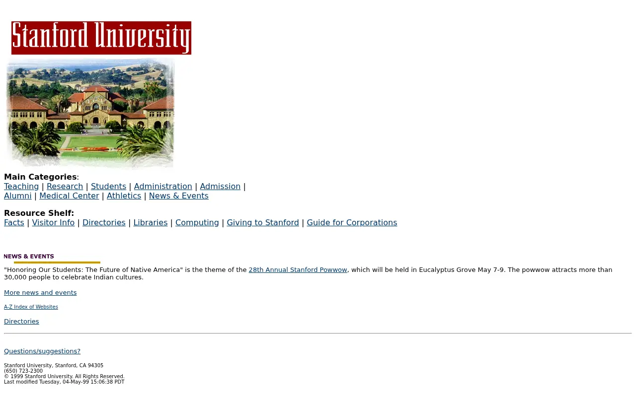 stanford.edu in 1999
