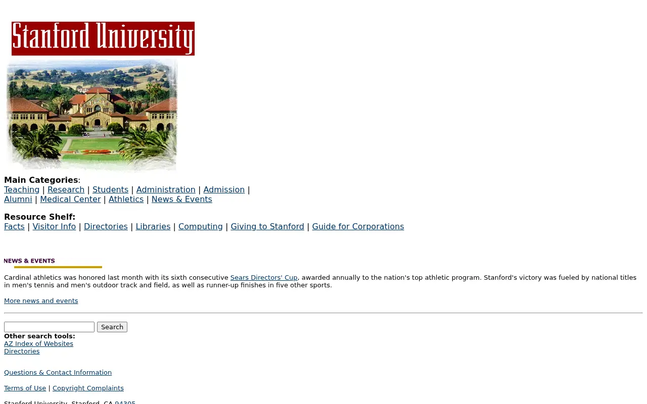 stanford.edu in 2000