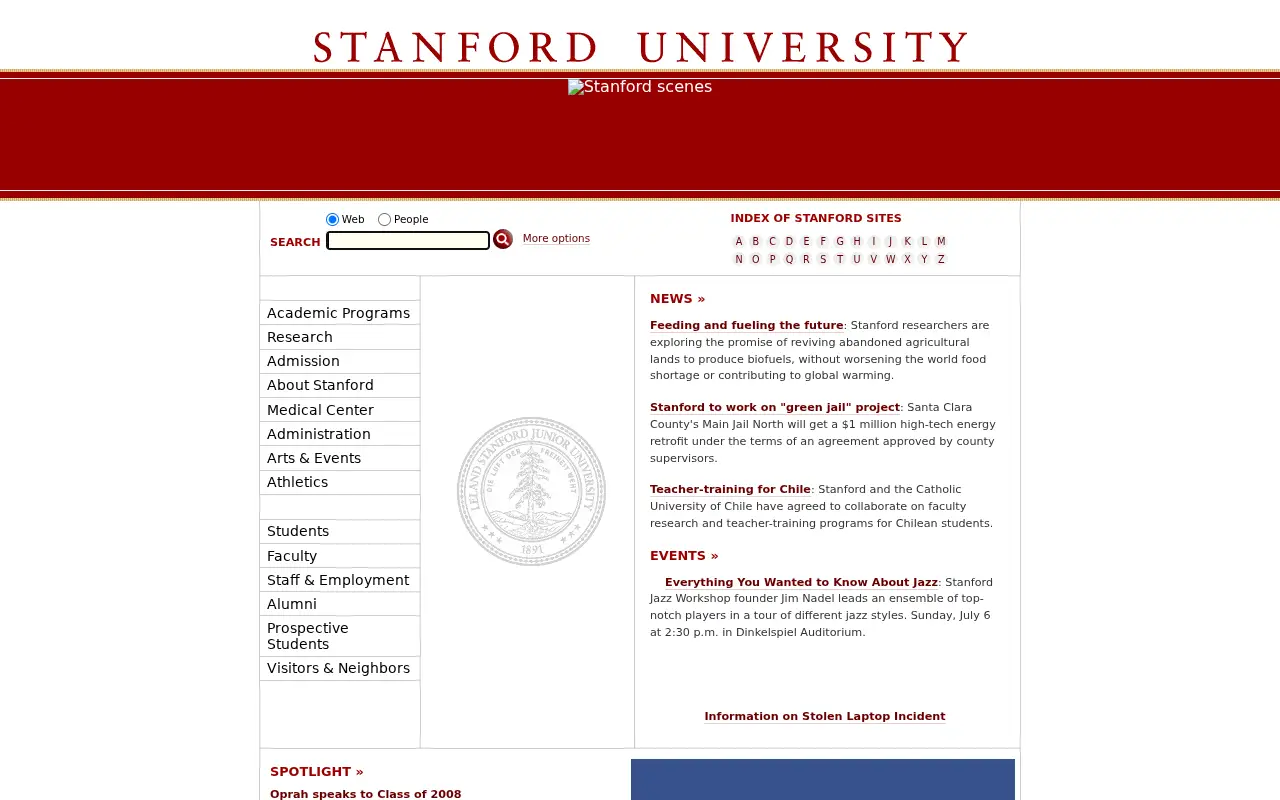 stanford.edu in 2008