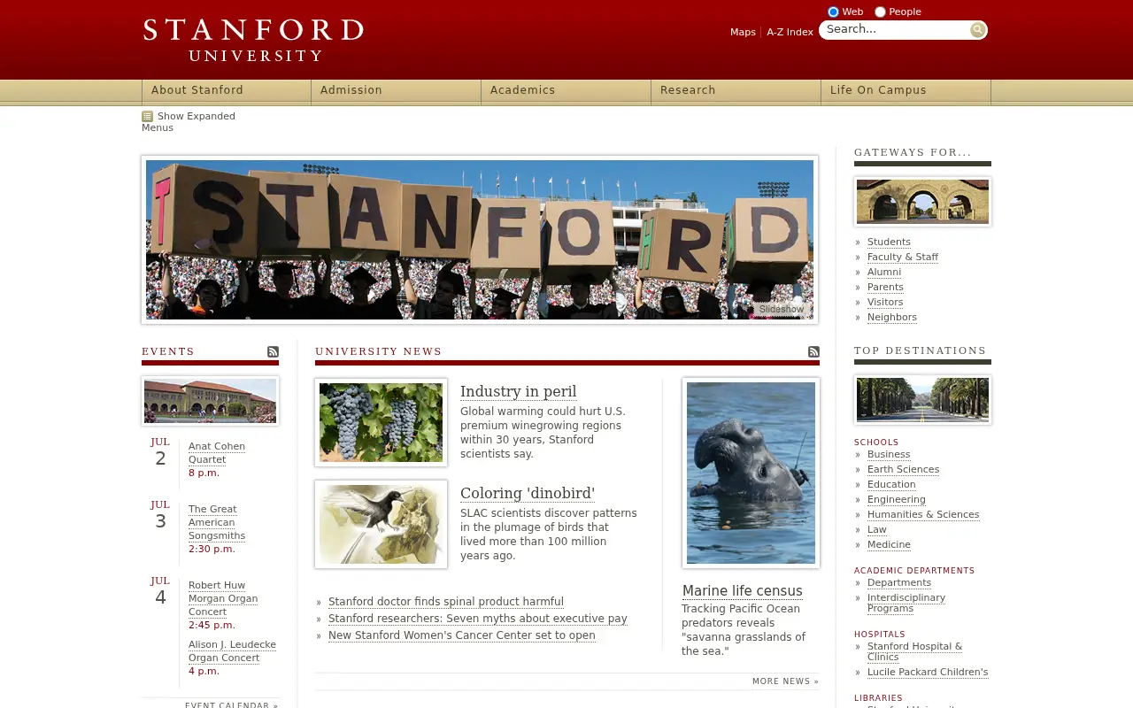 stanford.edu in 2011