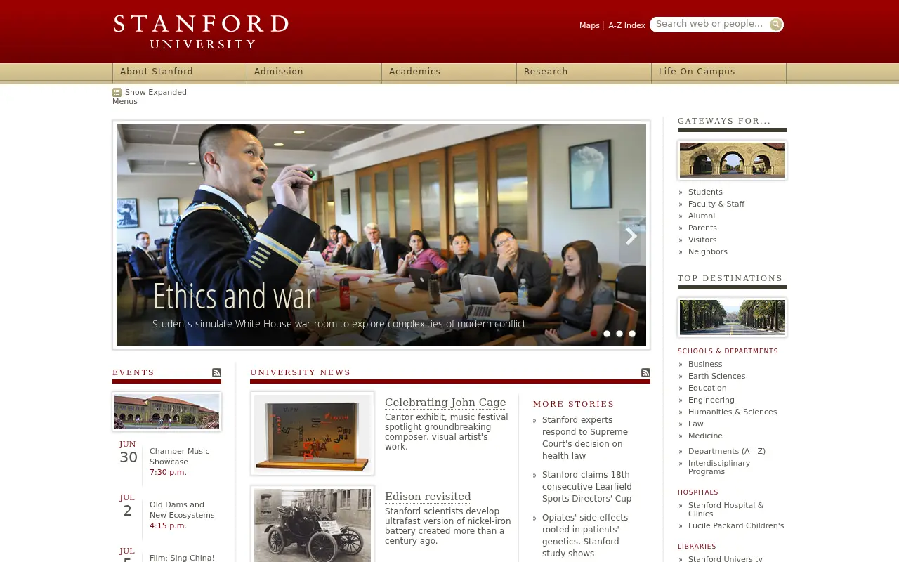 stanford.edu in 2012