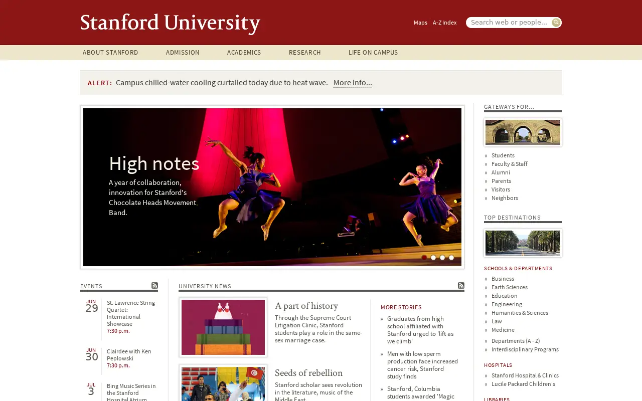 stanford.edu in 2013