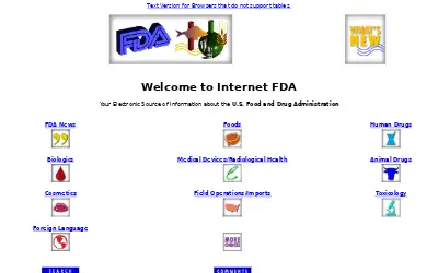 fda.gov in 1996