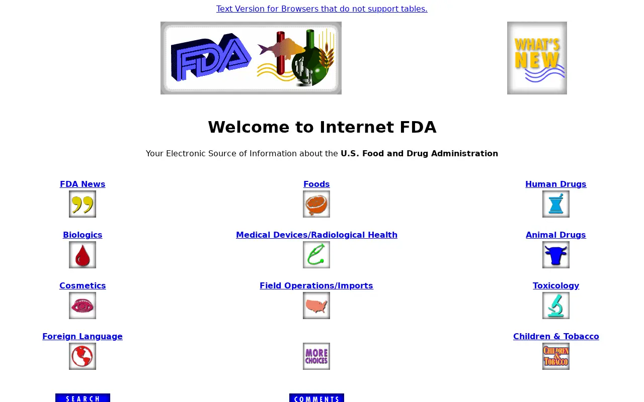 fda.gov in 1997