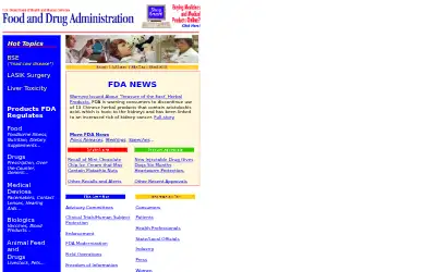 fda.gov in 2001