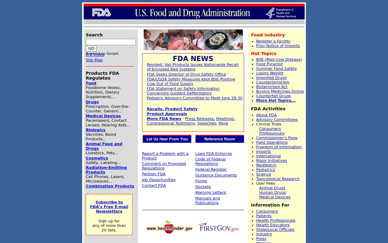 fda.gov on June 30, 2005