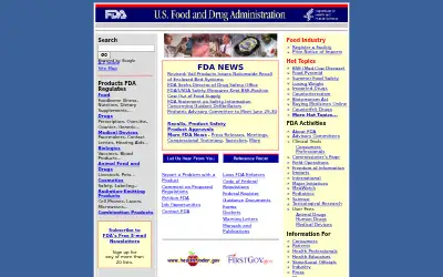 fda.gov in 2005