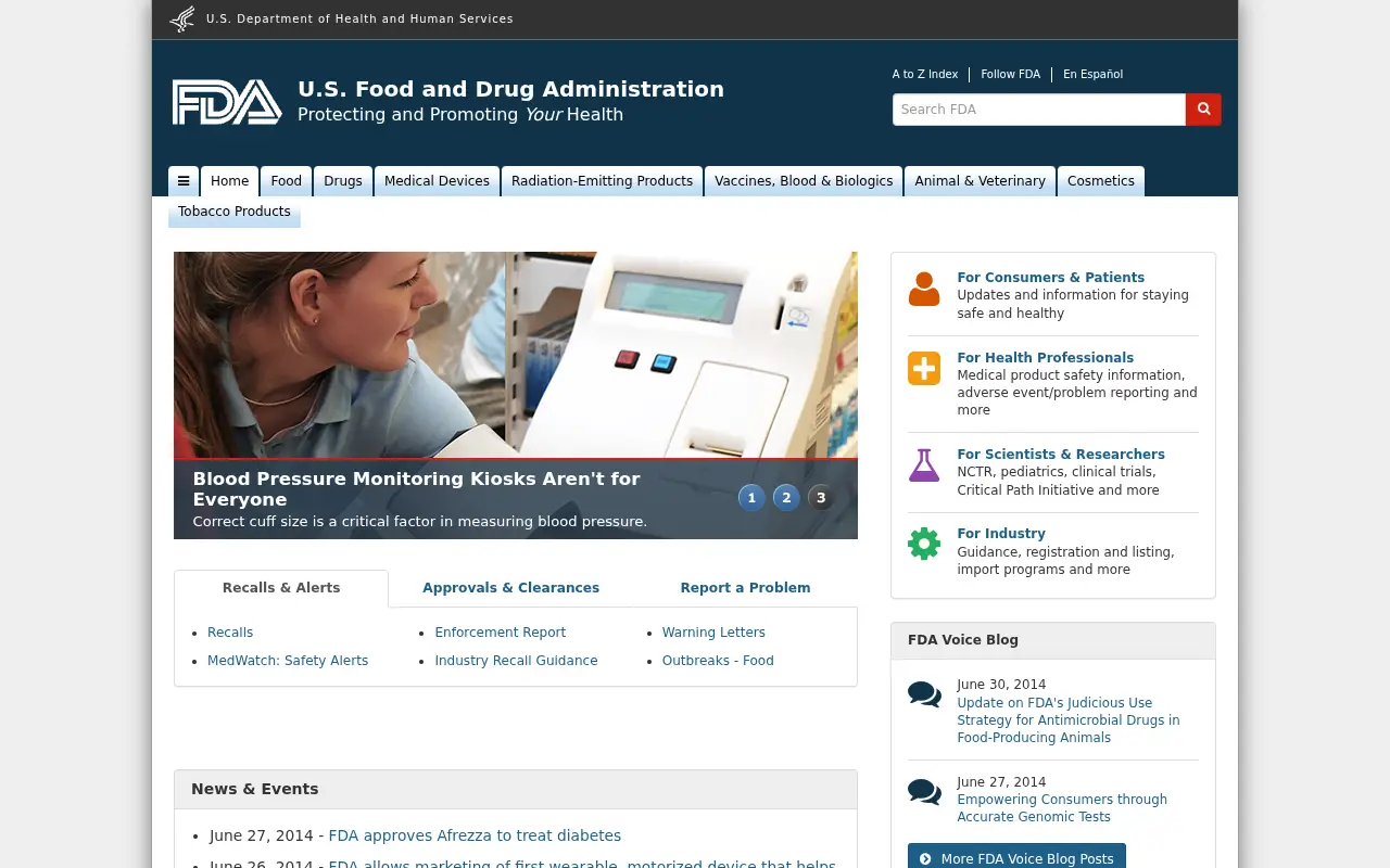 fda.gov on July 1, 2014