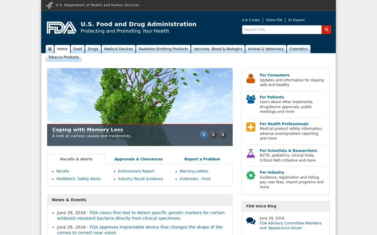 fda.gov on July 1, 2016