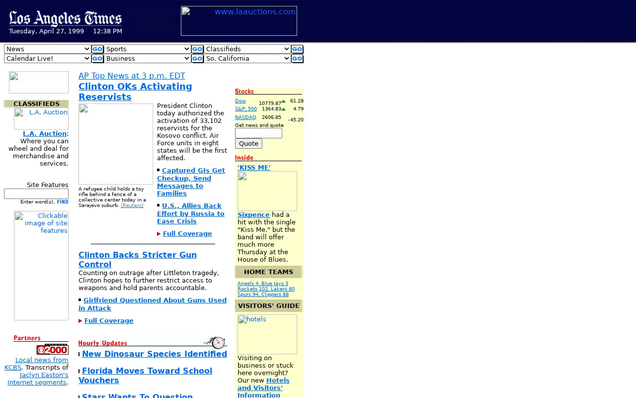 latimes.com in 1999