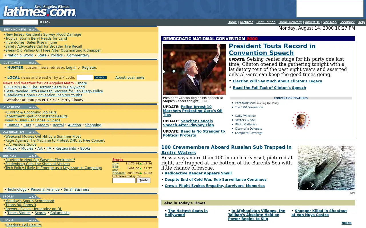 latimes.com in 2000