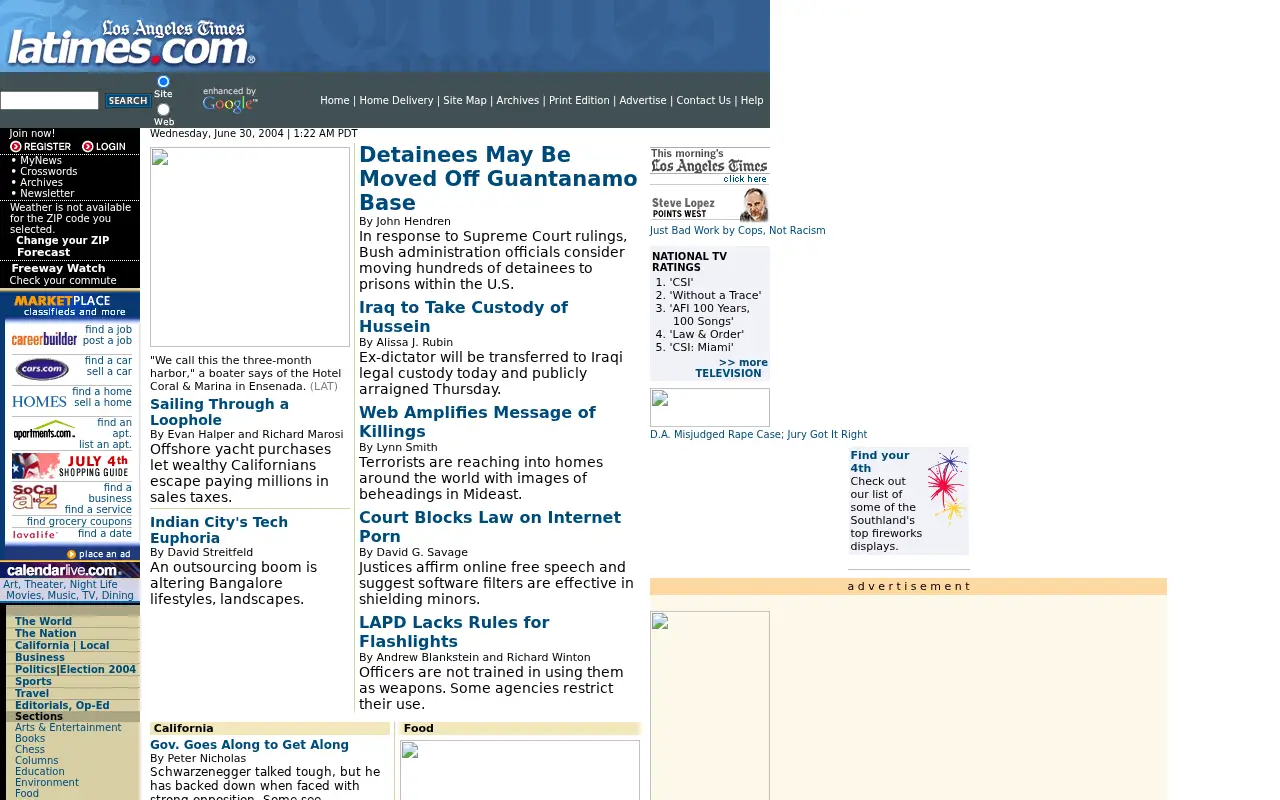latimes.com in 2004