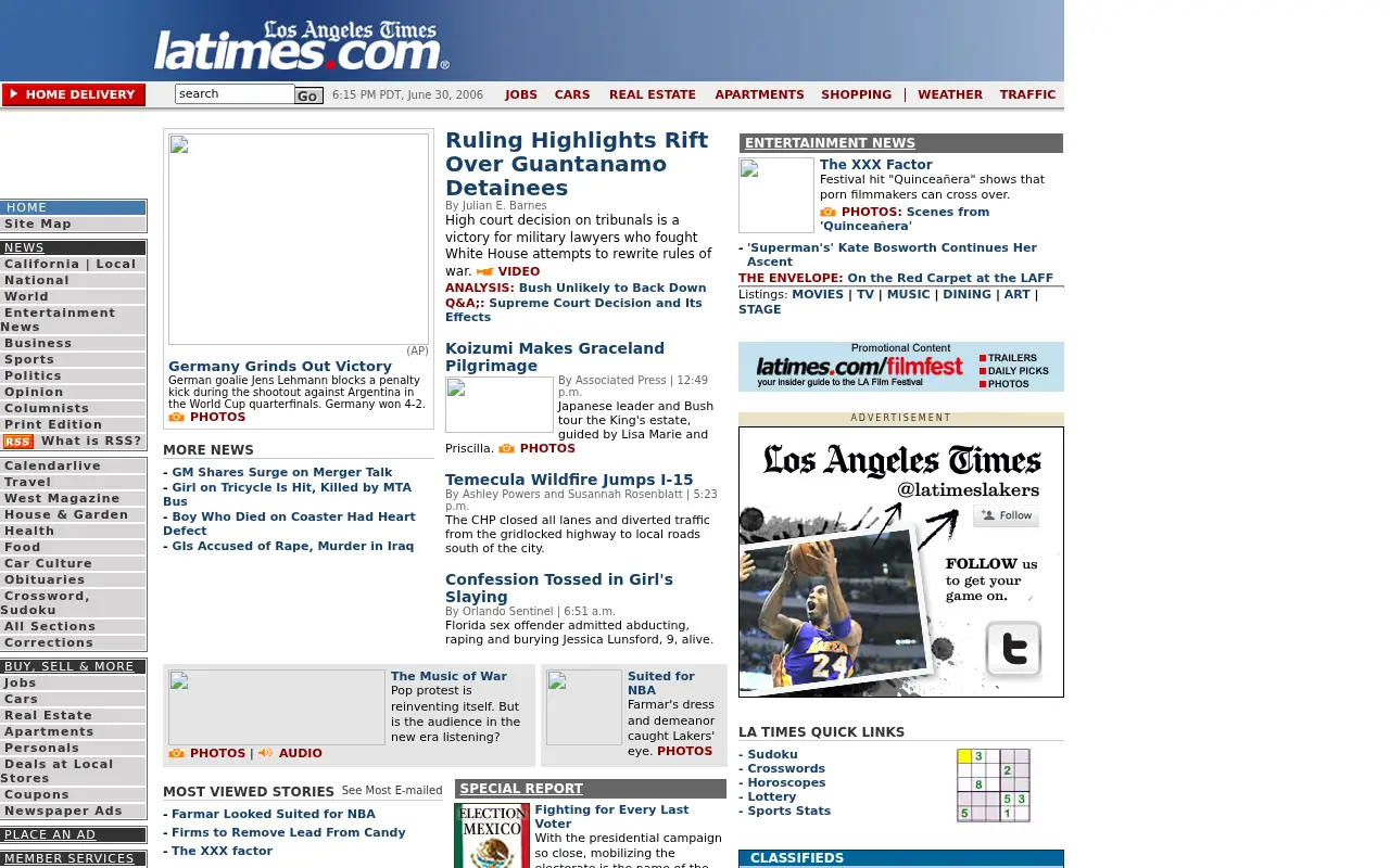 latimes.com in 2006