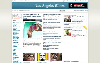 latimes.com in 2008