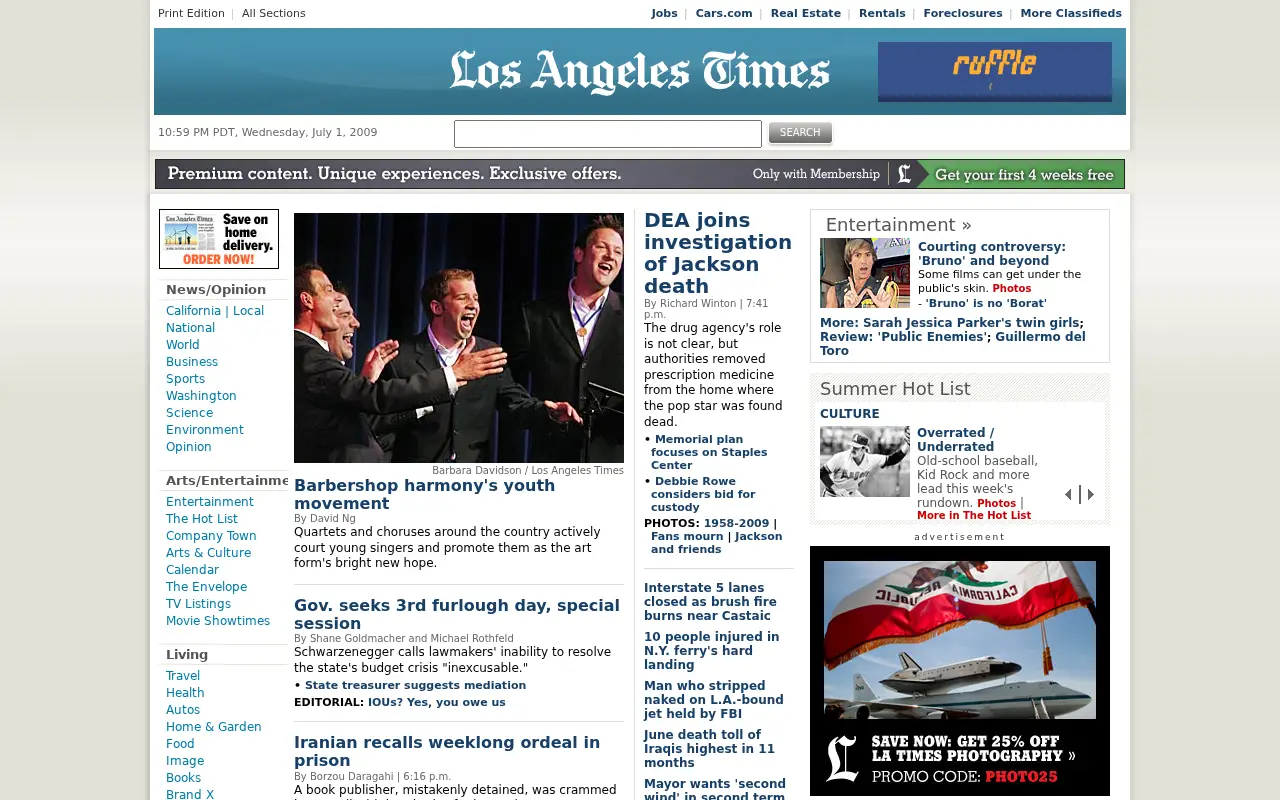 latimes.com on July 2, 2009