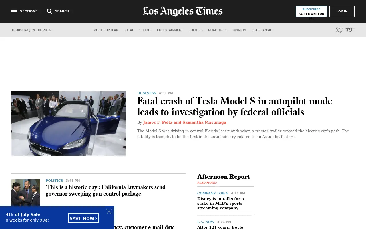 latimes.com in 2016