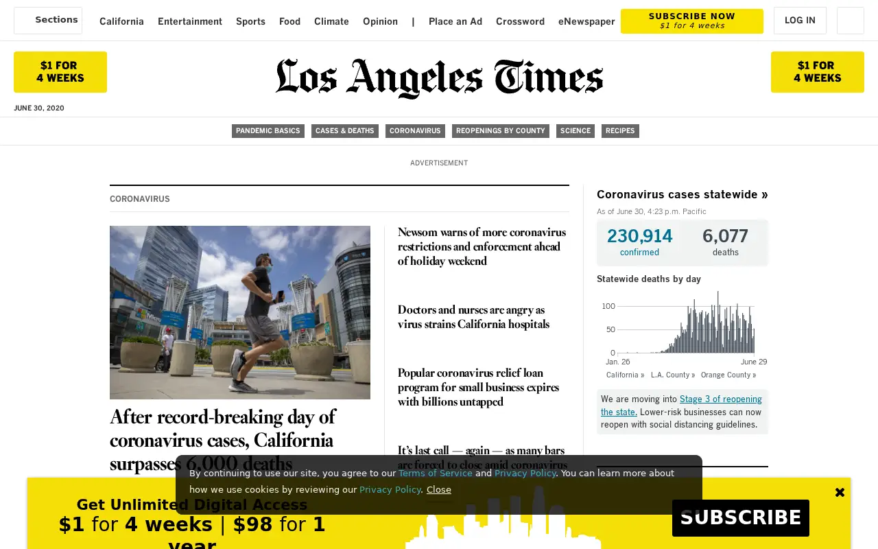 latimes.com in 2020