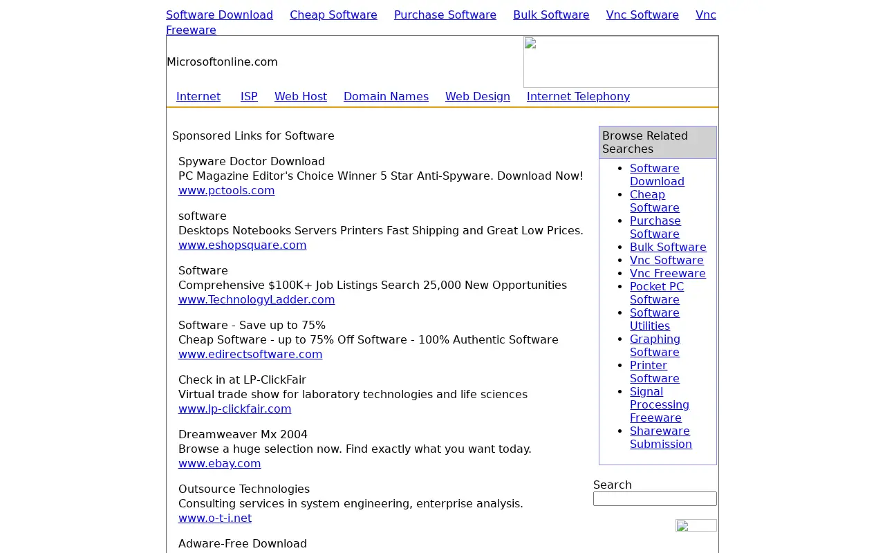 microsoftonline.com in 2006
