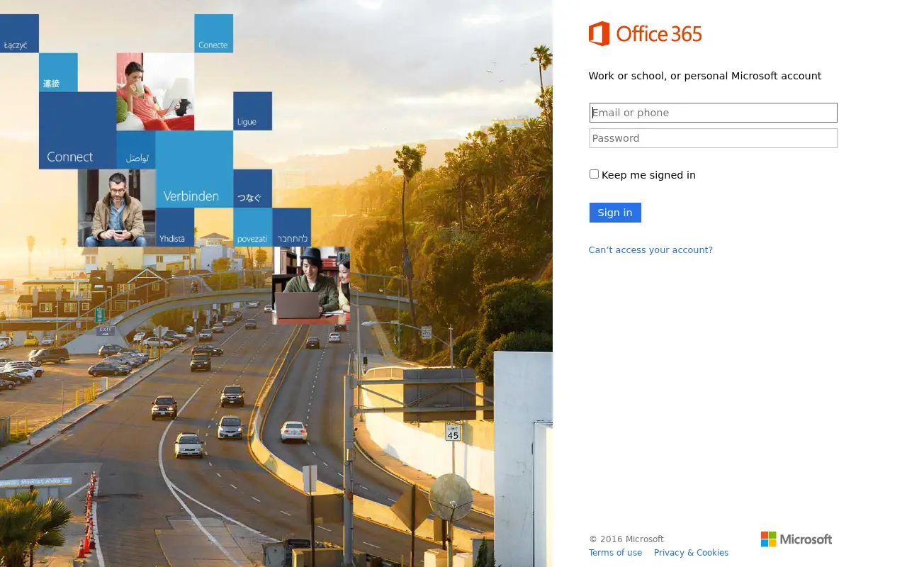 microsoftonline.com in 2016