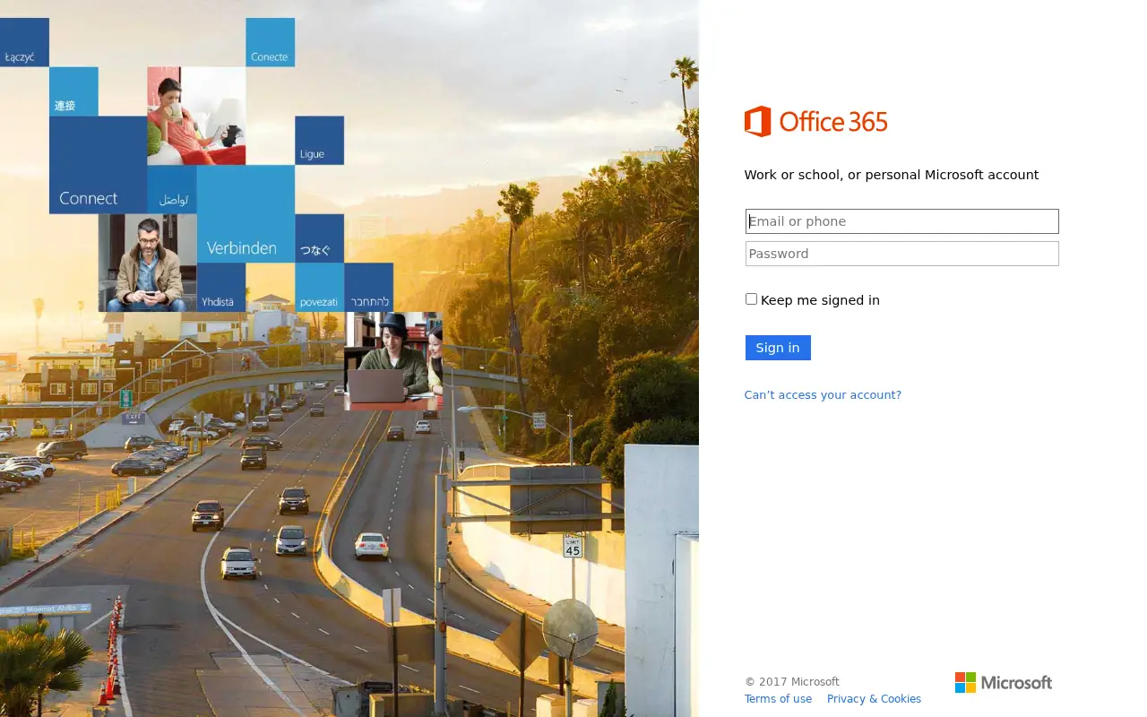 microsoftonline.com in 2017