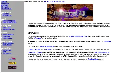 postgresql.org in 1998