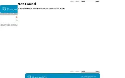 postgresql.org in 1999
