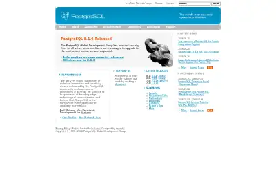 postgresql.org in 2006