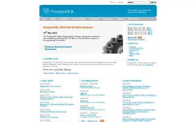 postgresql.org in 2014