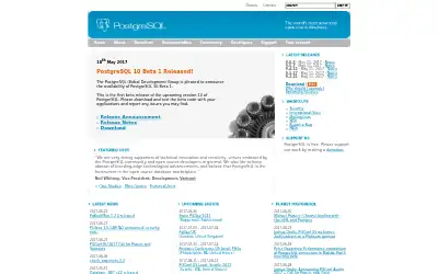 postgresql.org in 2017