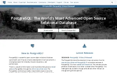 postgresql.org in 2022