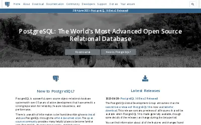 postgresql.org in 2023