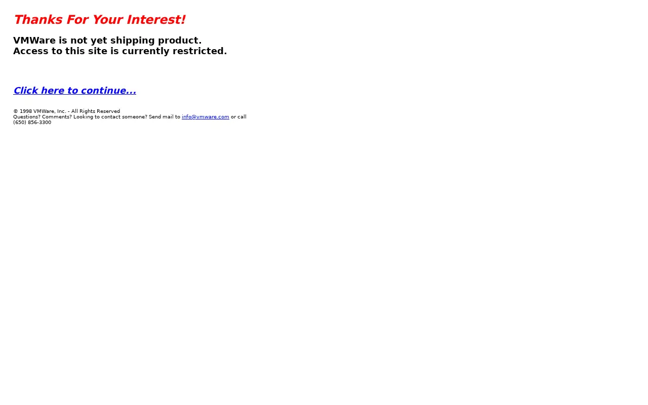 vmware.com in 1999
