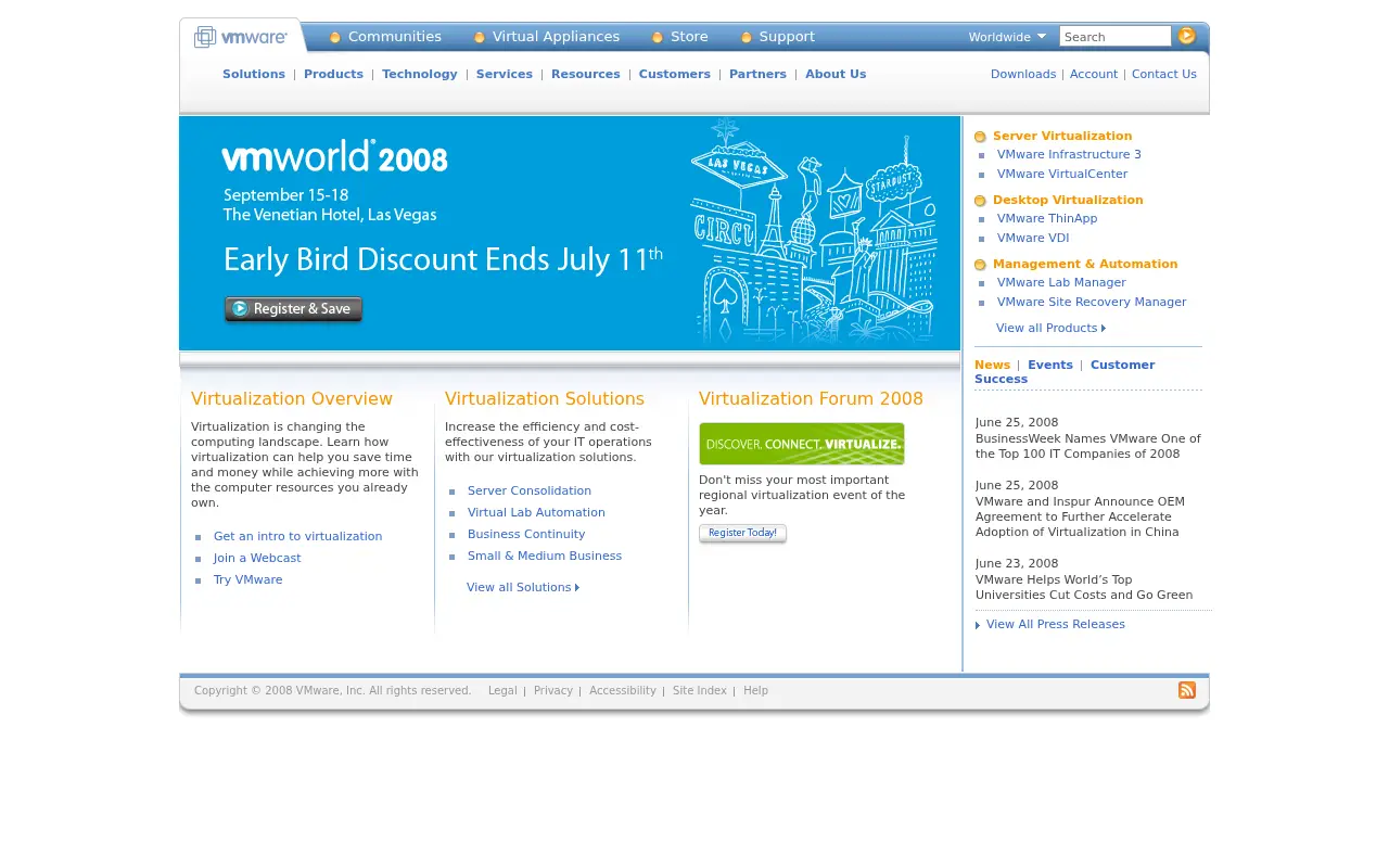 vmware.com on July 2, 2008