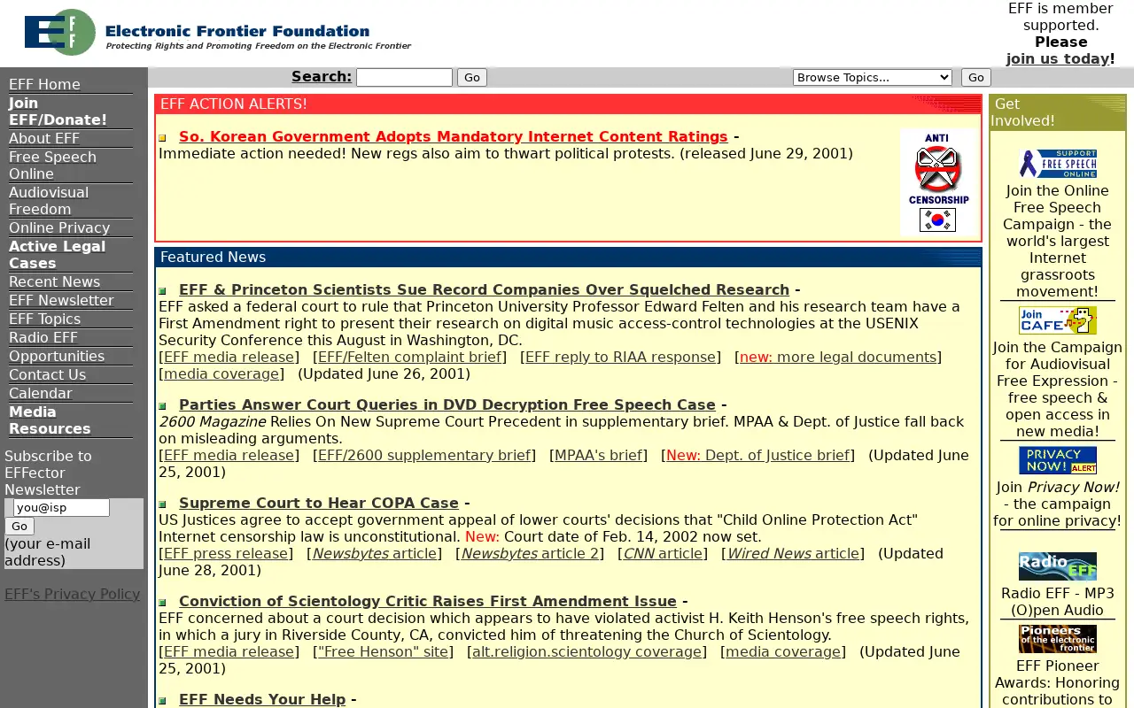 eff.org in 2001