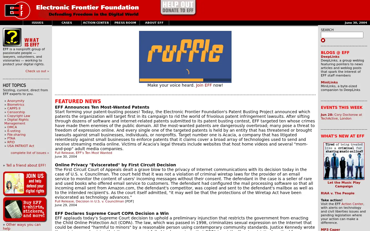 eff.org on June 30, 2004