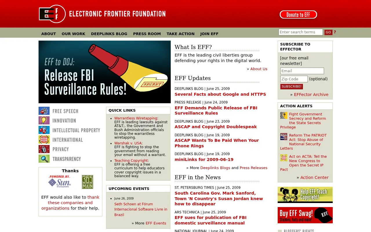 eff.org on June 26, 2009
