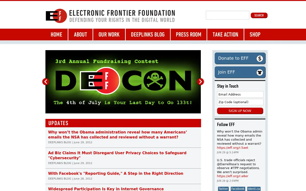 eff.org in 2012