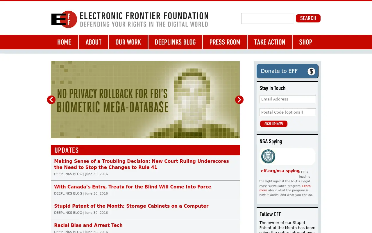 eff.org in 2016