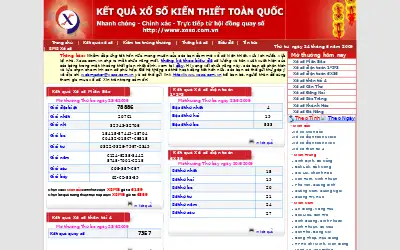 xoso.com.vn in 2009