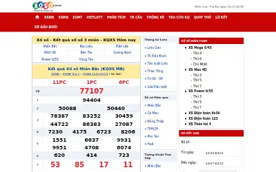 xoso.com.vn in 2019