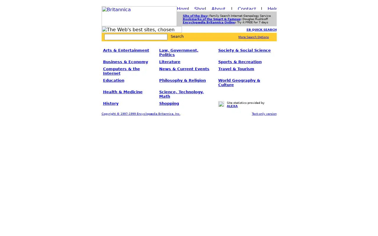 britannica.com in 1999