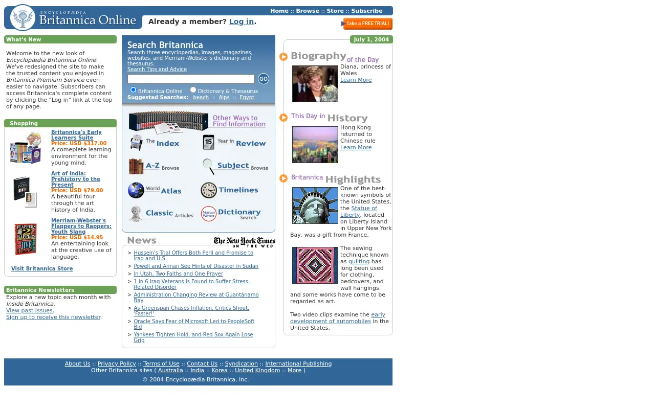 britannica.com in 2004