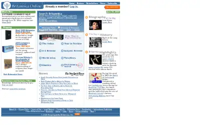 britannica.com in 2005
