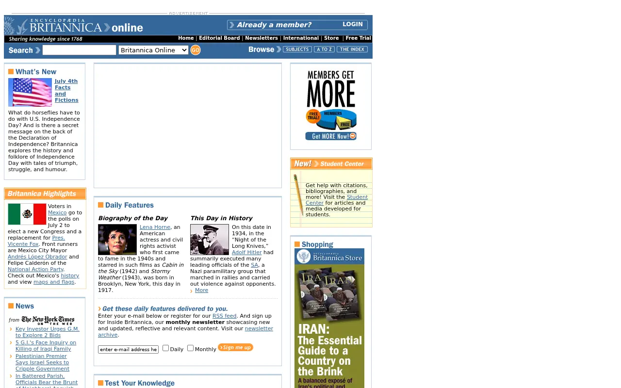 britannica.com in 2006