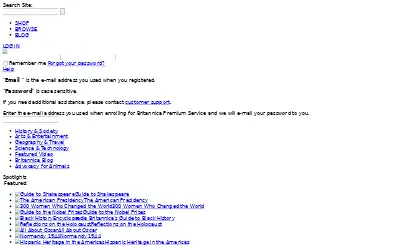 britannica.com in 2009