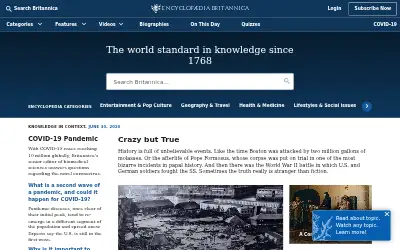 britannica.com in 2020