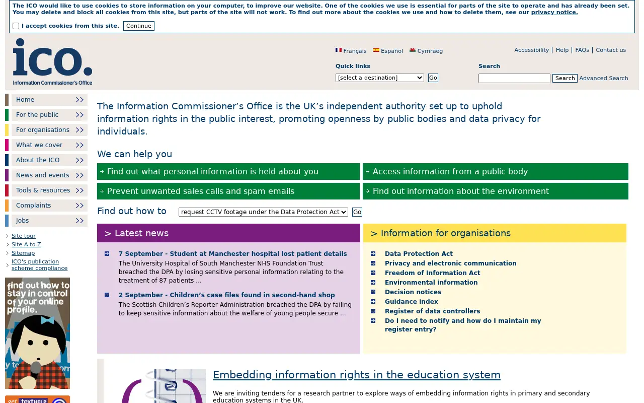 ico.org.uk in 2011